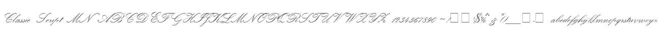 Classic Script MN