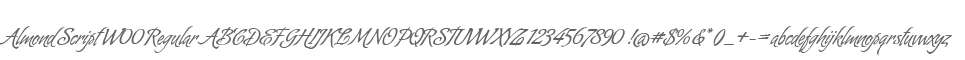 Almond Script W00 Regular