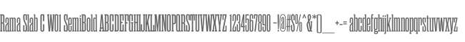 Rama Slab C W01 SemiBold