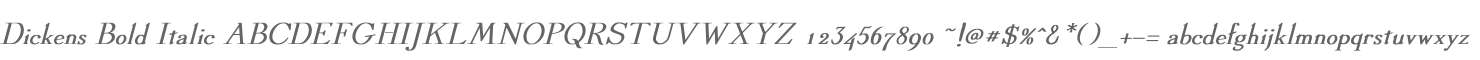 Dickens Bold Italic