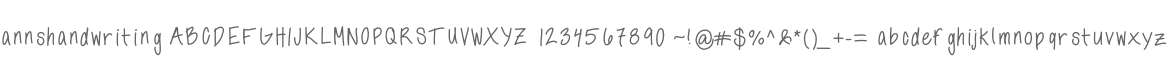 annshandwriting