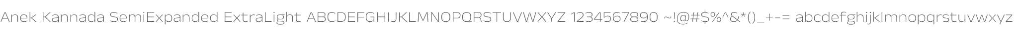 Anek Kannada SemiExpanded ExtraLight