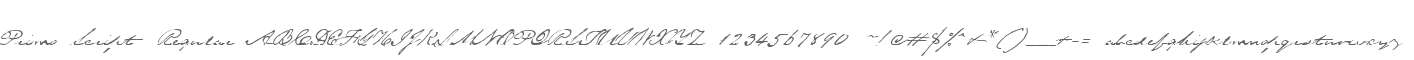 Primo Script Regular