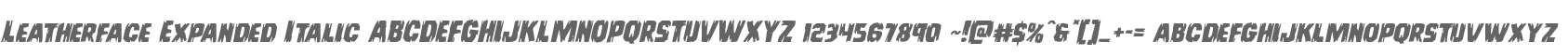 Leatherface Expanded Italic