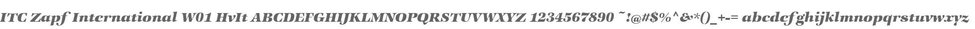 ITC Zapf International W01 HvIt