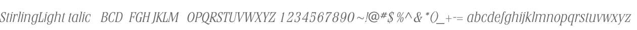 StirlingLightItalic