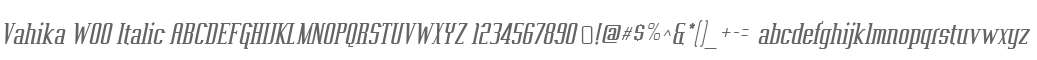 Vahika W00 Italic