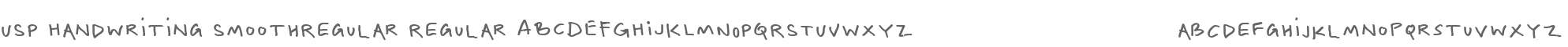 USP Handwriting SmoothRegular Regular