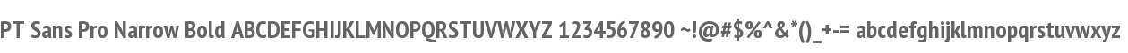PT Sans Pro Narrow Bold