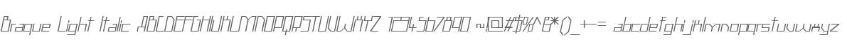 Braque Light Italic