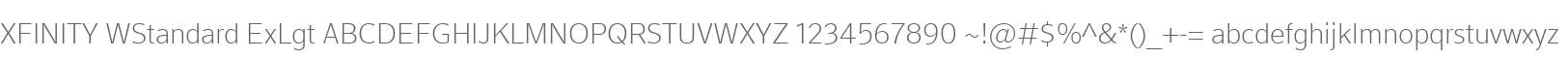 XFINITY WStandard ExLgt