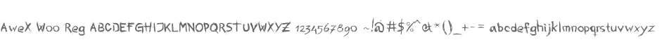 AweX W00 Reg
