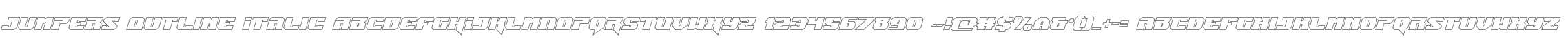 Jumpers Outline Italic