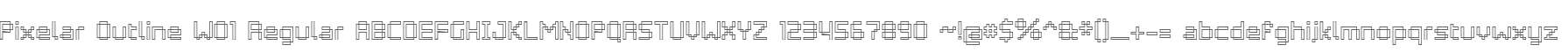 Pixelar Outline W01 Regular