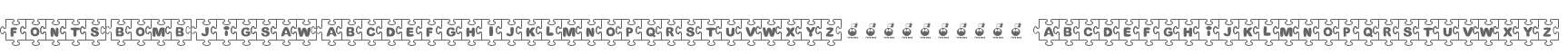 Fonts Bomb JiGSAW
