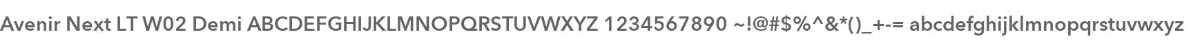 Avenir Next LT W02 Demi
