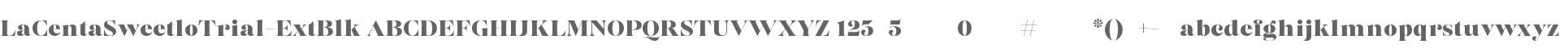 La Centa Sweetlo Trial ExtBlk