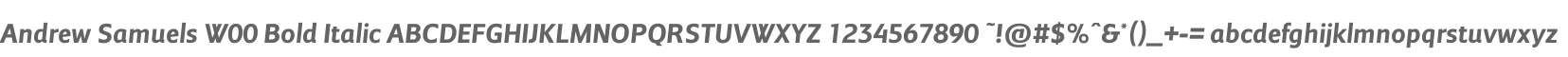 Andrew Samuels W00 Bold Italic