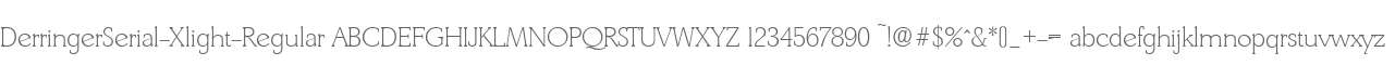 DerringerSerial-Xlight-Regular