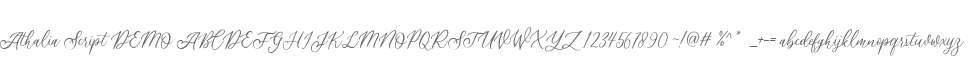 Athalia Script DEMO
