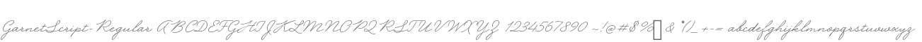 Garnet Script