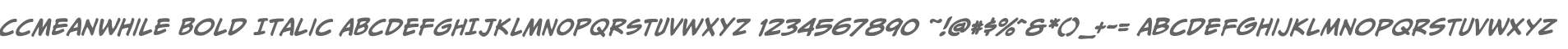 CCMeanwhile Bold Italic