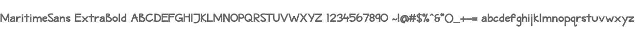 MaritimeSans ExtraBold