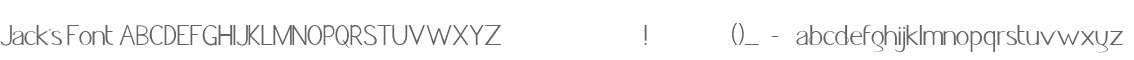 Jack's Font