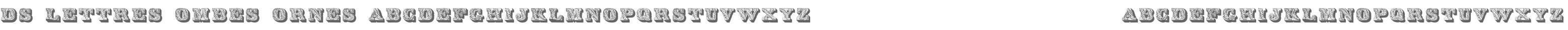 DS Lettres ombes ornes