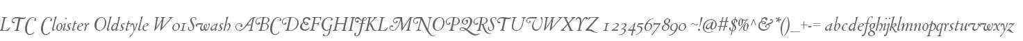 LTC Cloister Oldstyle W01Swash
