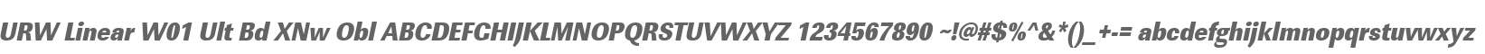 URW Linear W01 Ult Bd XNw Obl