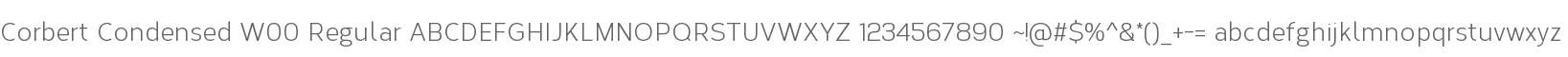 Corbert Condensed W00 Regular