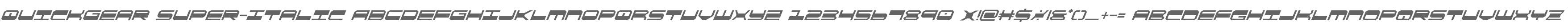 QuickGear Super-Italic