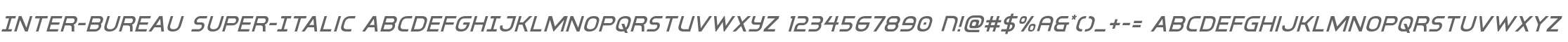 Inter-Bureau Super-Italic