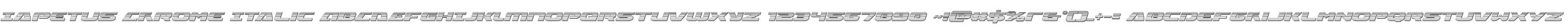 Iapetus Chrome Italic