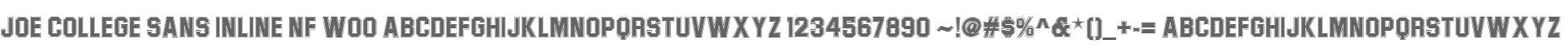 Joe College Sans Inline NF W00