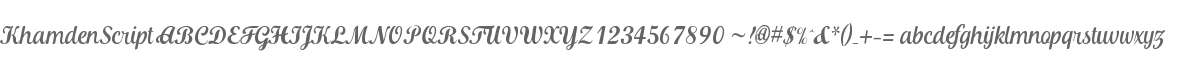 Khamden Script