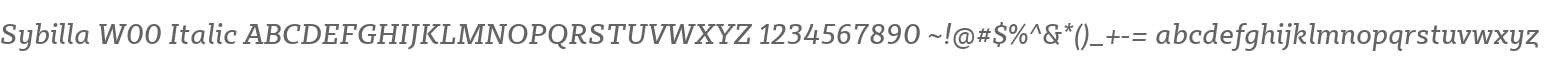 Sybilla W00 Italic