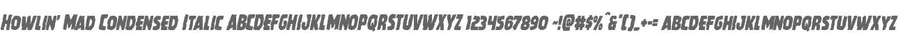Howlin' Mad Condensed Italic