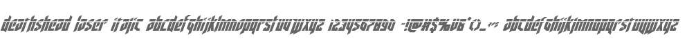 Deathshead Laser Italic