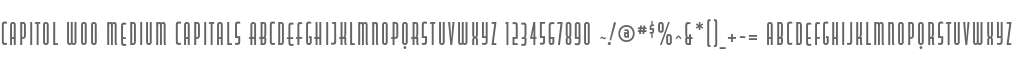 Capitol W00 Medium Capitals
