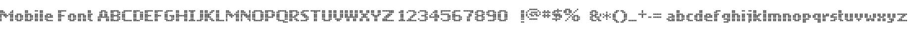 Mobile Font