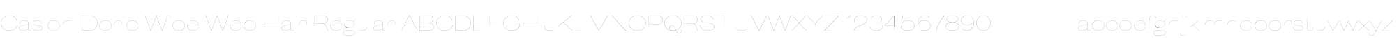 Caslon Doric Wide Web Hair Regular