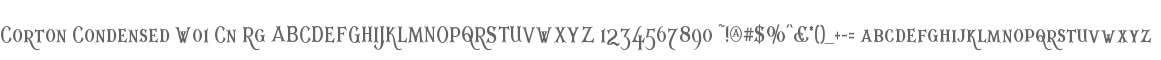 Corton Condensed W01 Cn Rg