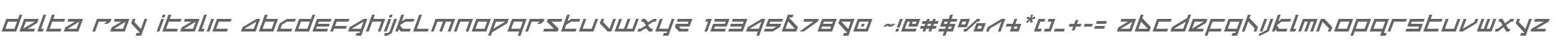 Delta Ray Italic