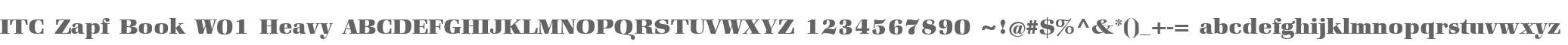ITC Zapf Book W01 Heavy