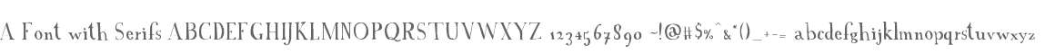 A Font with Serifs