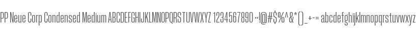 PP Neue Corp Condensed Medium