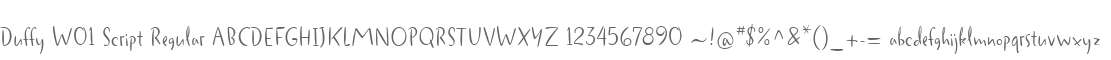 Duffy W01 Script Regular