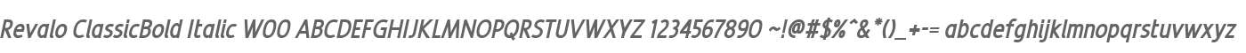 Revalo ClassicBold Italic W00